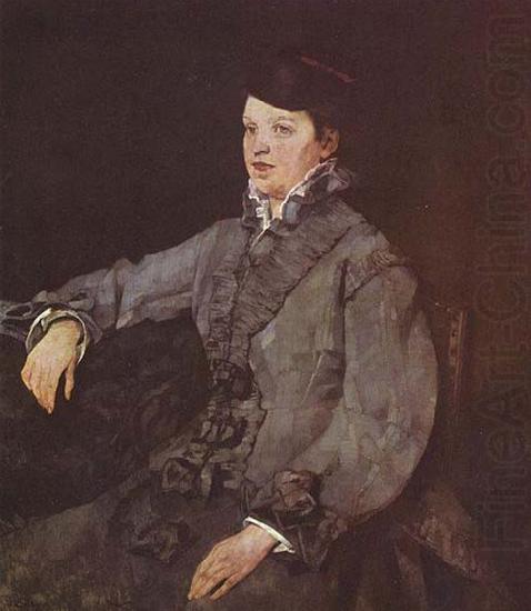 Wilhelm Trubner Dame in Grau china oil painting image